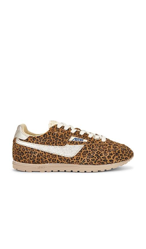Autry Windspin Low Sneaker in Brown by AUTRY