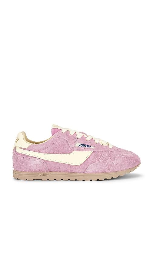 Autry Windspin Low Sneaker in Rose Pompadur & Rutabaga in Pink by AUTRY