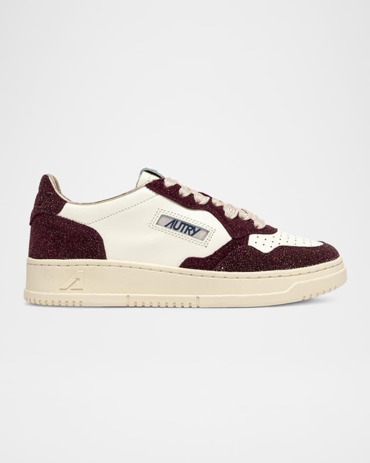 Medalist Mixed Leather Low-Top Sneakers by AUTRY
