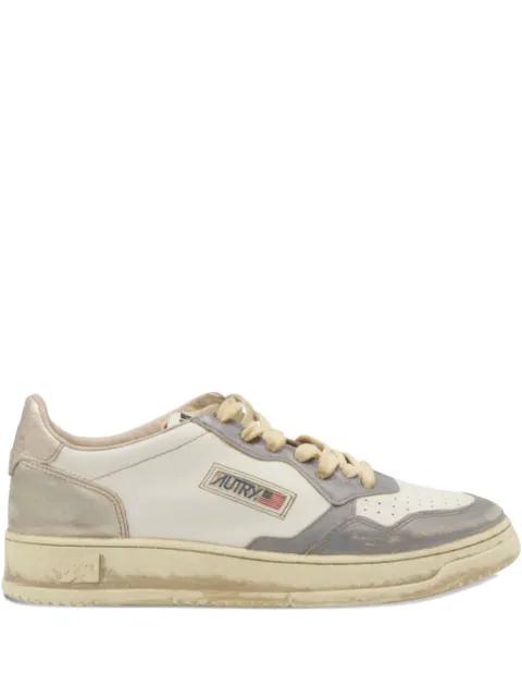 Medallist lace-up leather sneakers by AUTRY