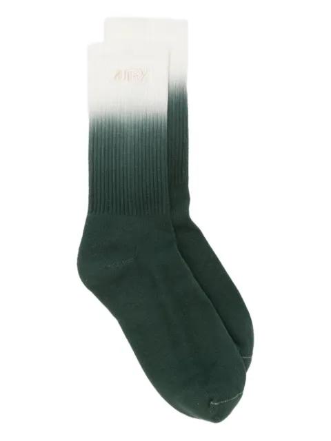 Tye & Dye embroidered-logo socks by AUTRY