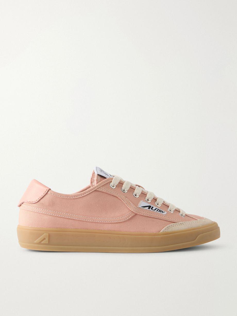 Windscape Low suede-trimmed canvas sneakers by AUTRY