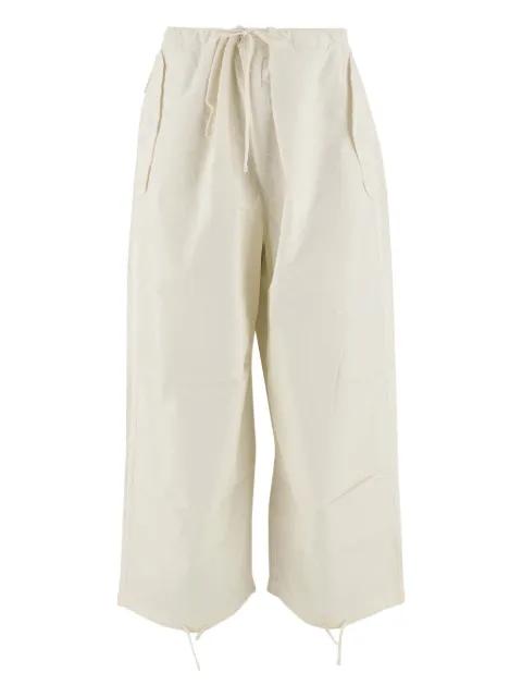 drawstring pocketed straight trousers by AUTRY