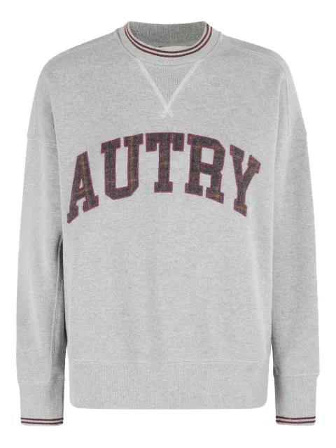 embroidered-logo crew-neck sweatshirt by AUTRY