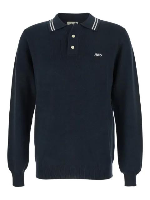 embroidered-logo polo shirt by AUTRY
