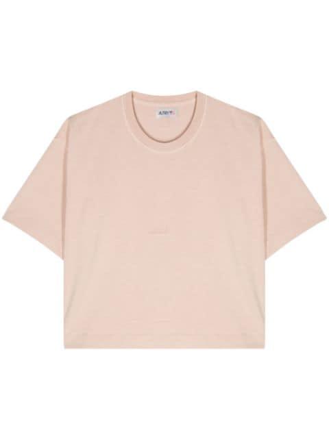 logo-debossed cotton T-shirt by AUTRY