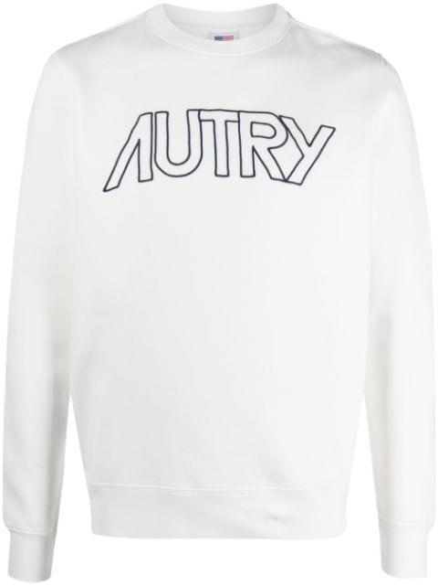 logo-embroidered cotton sweatshirt by AUTRY