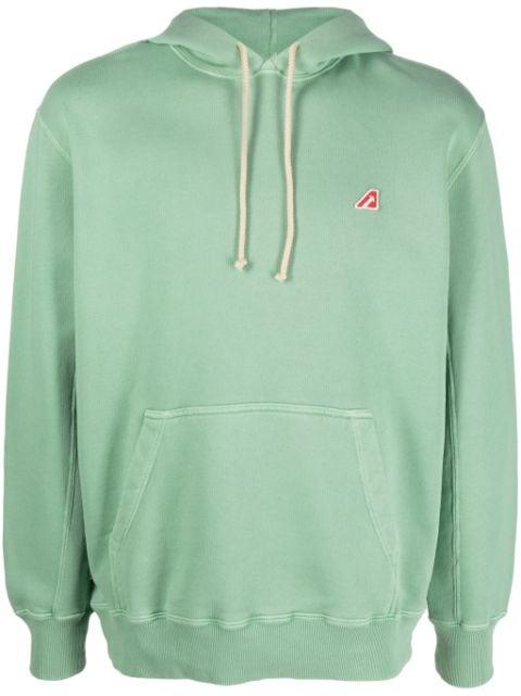 logo-patch cotton hoodie by AUTRY
