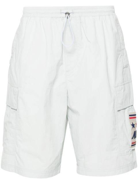 logo-patch elasticated cargo shorts by AUTRY