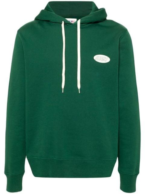 logo-print cotton hoodie by AUTRY
