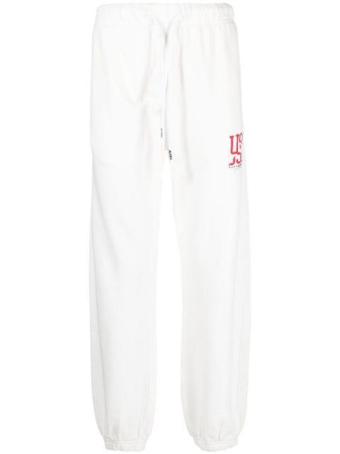 logo-print drawstring track pants by AUTRY