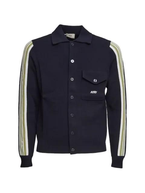 logo-print side-stripe jacket by AUTRY