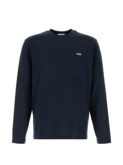long-sleeve logo-embroidered T-shirt by AUTRY