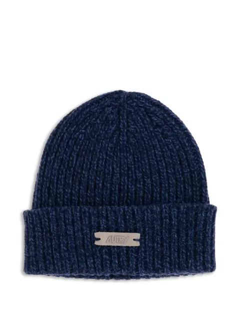 ribbed-knit logo beanie by AUTRY