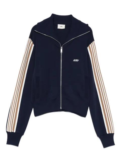 stripe-detail zip-up sweatshirt by AUTRY