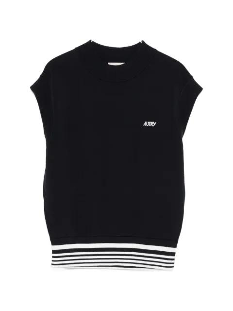 stripe-detailed vest by AUTRY