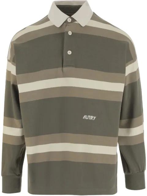 striped cotton polo shirt by AUTRY