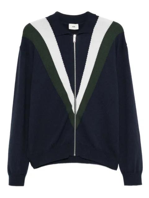 v-neck zip-front cardigan by AUTRY