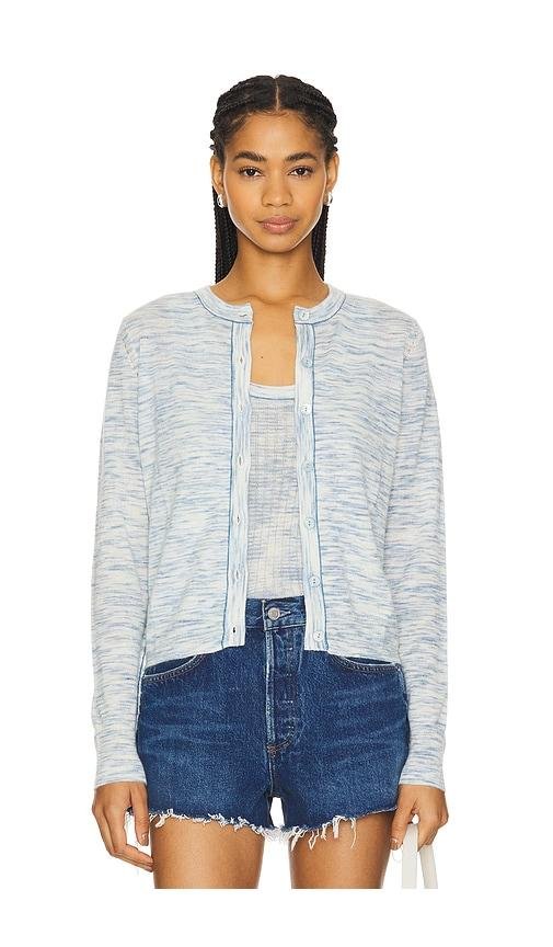 Autumn Cashmere Space Dyed Cardigan in Baby Blue by AUTUMN CASHMERE