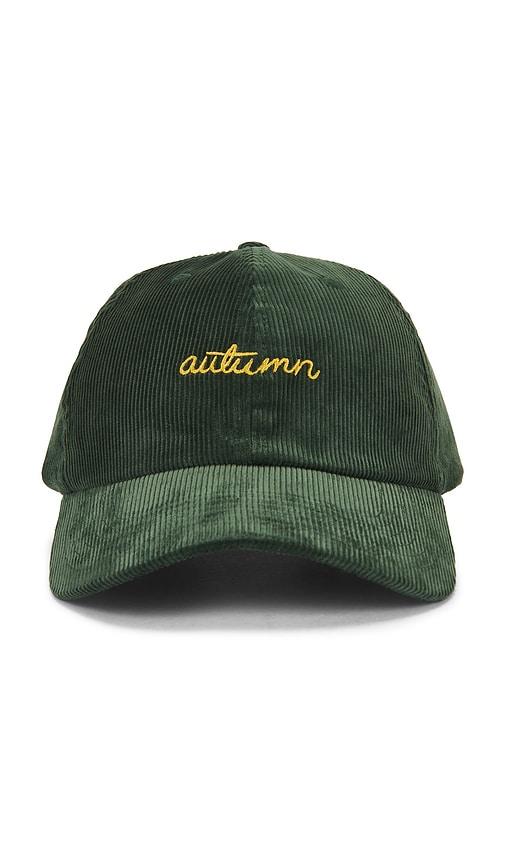 Autumn Headwear Cord 6 Panel Cap in Green by AUTUMN HEADWEAR