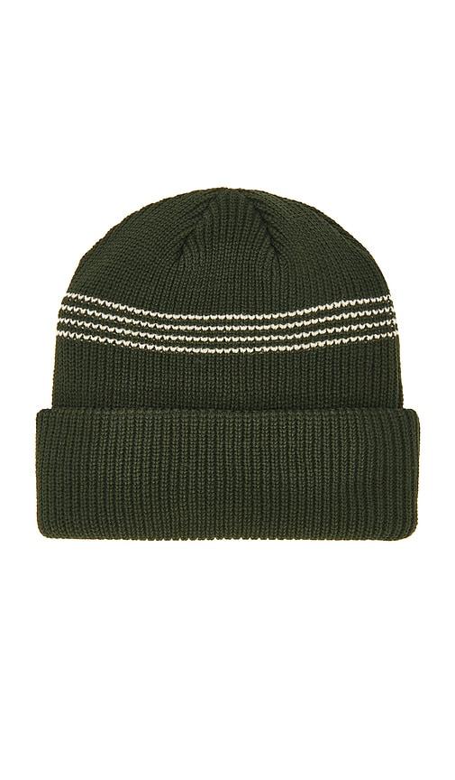 Autumn Headwear Mini Stripe Beanie in Green by AUTUMN HEADWEAR