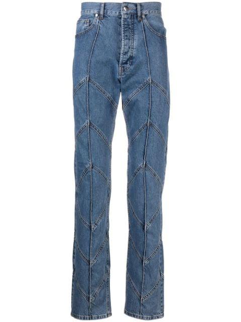 mid-rise straight-leg jeans by AV VATTEV