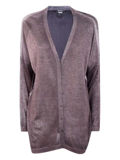 V-neck lurex cardigan by AVANT TOI