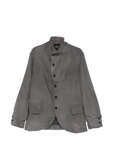 button-up funnel-neck blazer by AVANT TOI