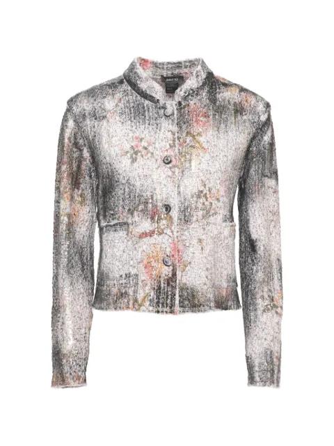floral-pattern sequin-embellished jacket by AVANT TOI