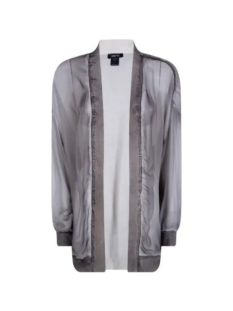 frayed-edge cardigan by AVANT TOI