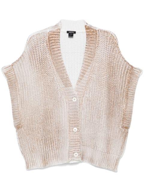 metallic cardigan by AVANT TOI