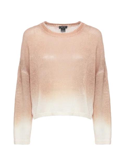 ombré-effect open-knit sweater by AVANT TOI