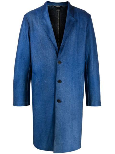 painted-effect merino-wool overcoat by AVANT TOI