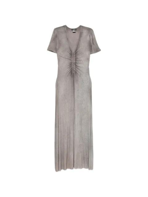 ruched ribbed maxi dress by AVANT TOI