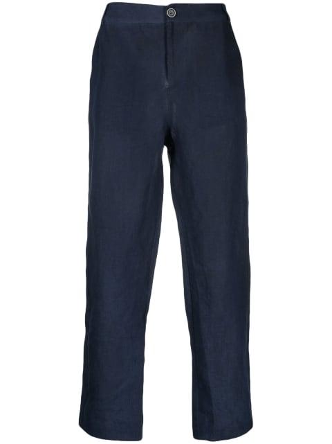 straight-leg hemp trousers by AVANT TOI