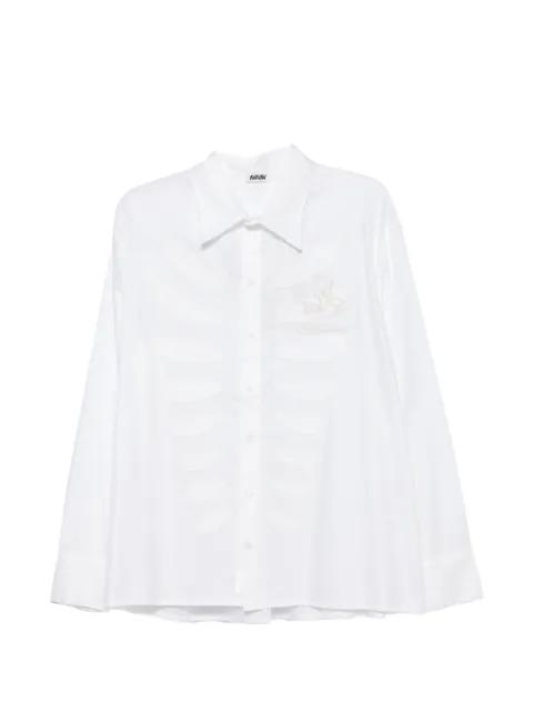 Sam embroidered logo-patch shirt by AVAVAV