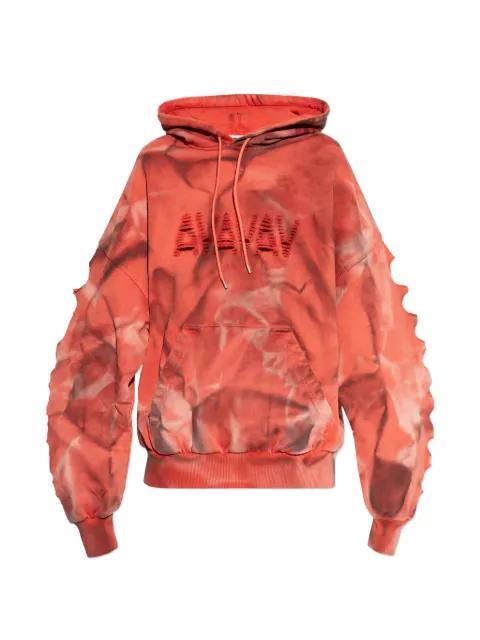 laser cut logo hoodie by AVAVAV
