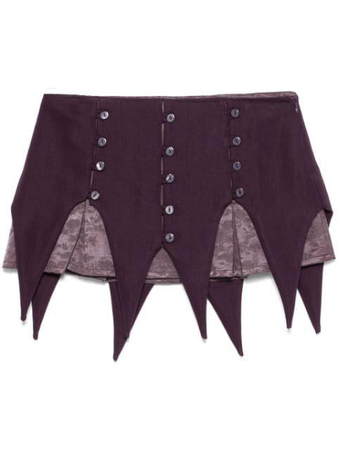 panel mini skirt by AVAVAV