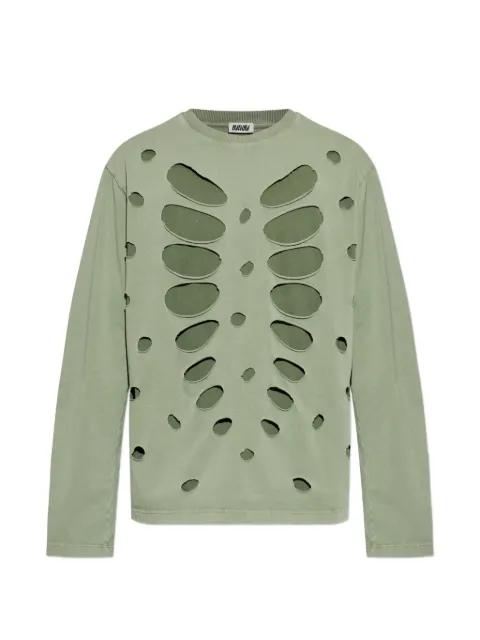 semi-distressed layered T-shirt by AVAVAV