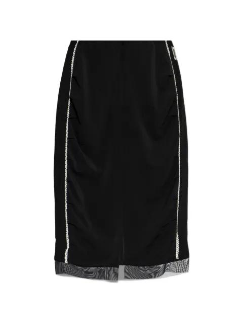 sequin-embellishment midi skirt by AVAVAV