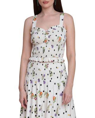 Smocked Ruffle Tank by AVEC LES FILLES