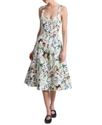 Women's Printed A-Line Midi Dress by AVEC LES FILLES