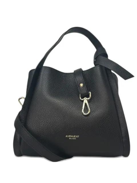 Gisela grained-leather tote bag by AVENUE 67