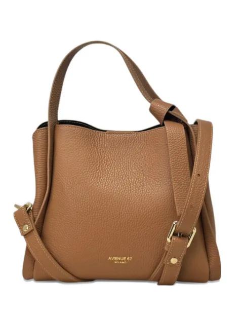 Gisela pebbled leather tote bag by AVENUE 67