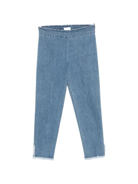 Peggy frayed-hem cropped jeans by AVENUE MONTAIGNE
