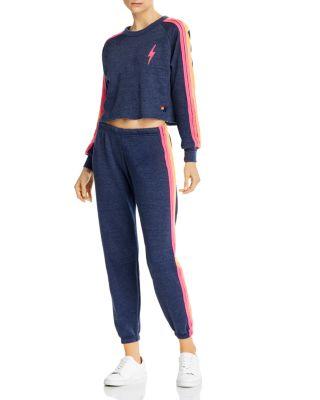 Cropped Sweatshirt & Sweatpants by AVIATOR NATION