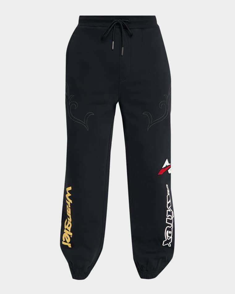 x Wrangler Men's Graphic-Print Jogger Pants by AVIREX