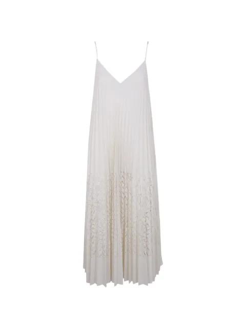 pleated laser-cut maxi dress by AVIU