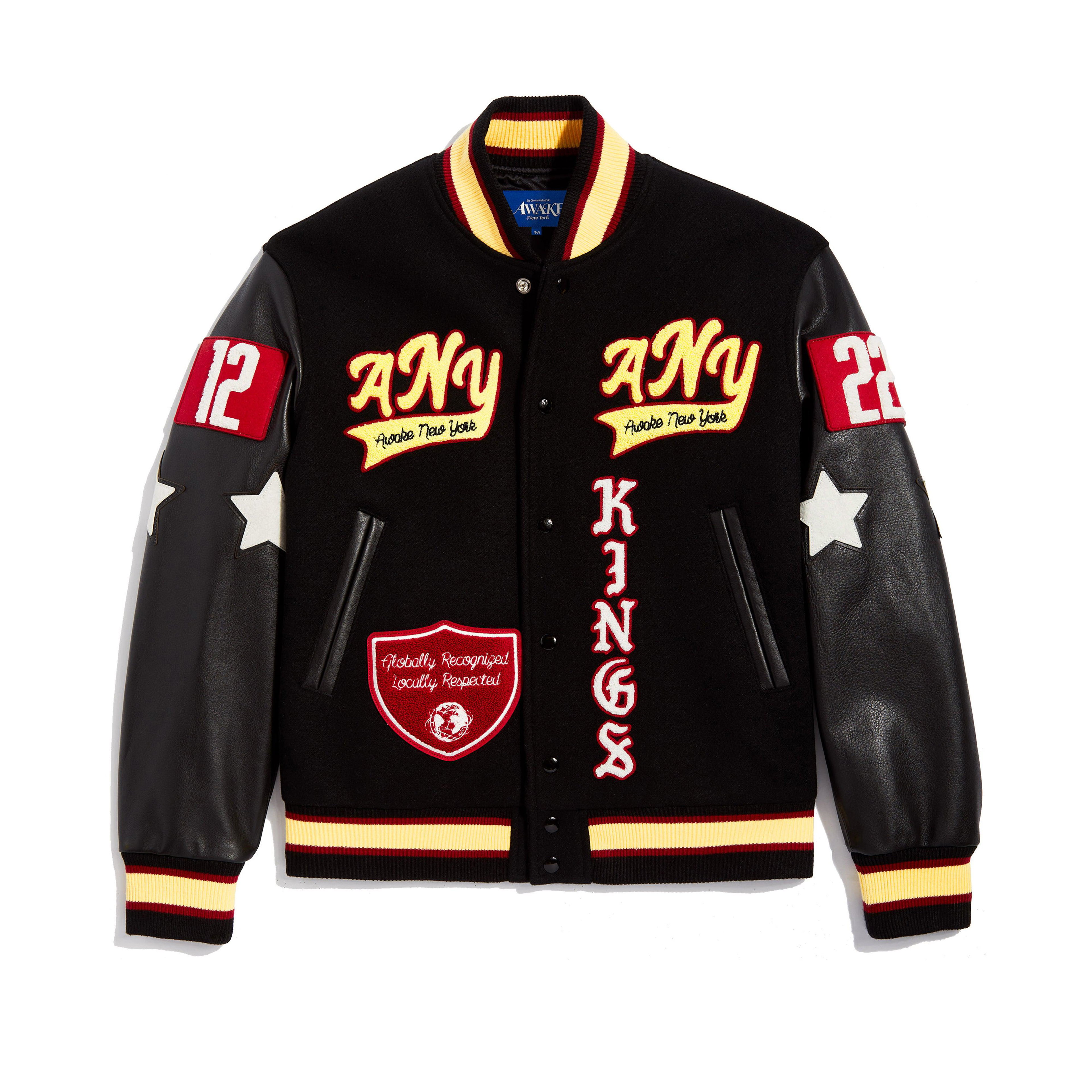 Awake NY - Corazón Varsity Jacket - (Black) by AWAKE NY
