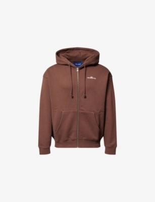 Crown Logo Relaxed-Fit Cotton-Jersey Hoodie by AWAKE NY